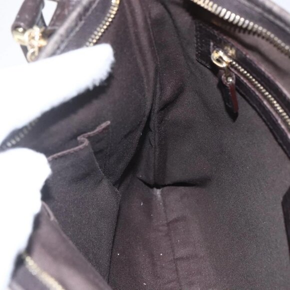 GUCCI GG Canvas Web Sherry Line Shoulder Bag Beige Gold Red 144388 Auth 155727 - Picture 11 of 16